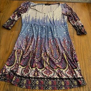 Colorful Patterned tunic or Dress